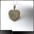 Hot Sell Gold Heart Couple Pendant Necklace